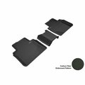 3D Maxpider Kagu Second Row Floor Mat for 2018 Honda Accord - Black, 3PK L1HD09821509